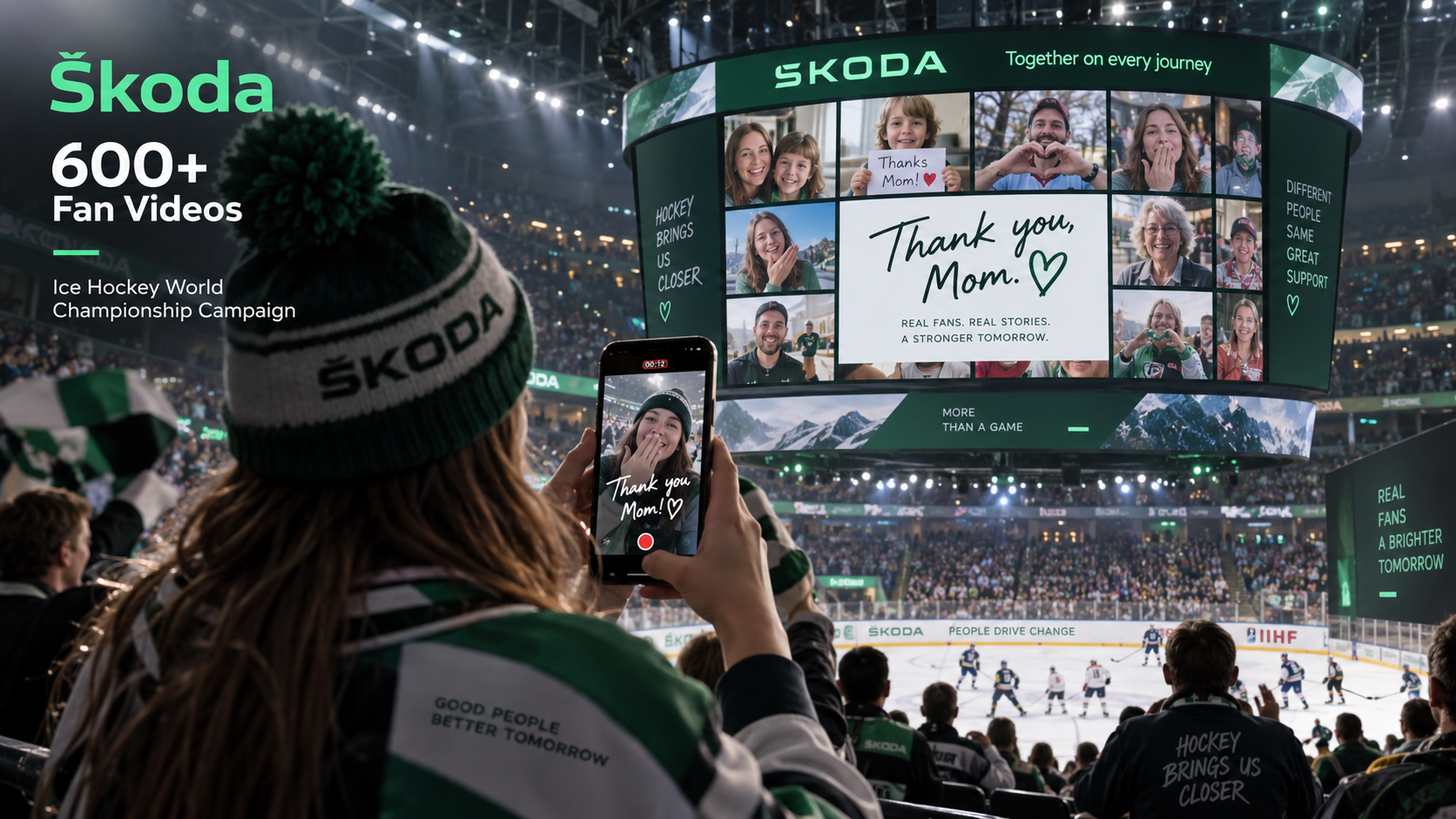 Škoda fan activation during the Ice Hockey World Championship